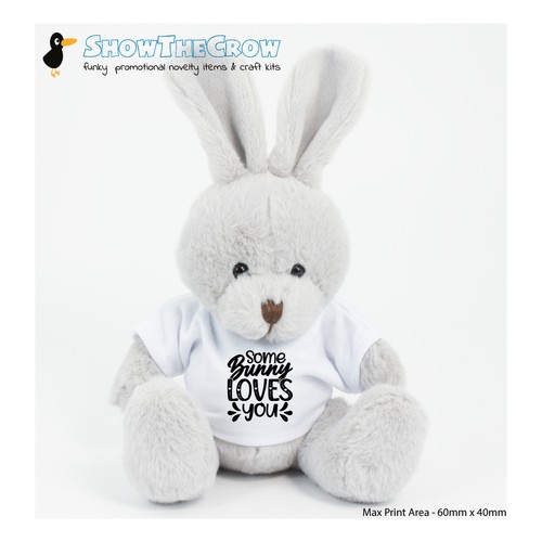15cm grey rabbit with shirt - 15cm,