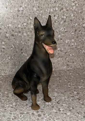 Doberman dog figurine - doberman,