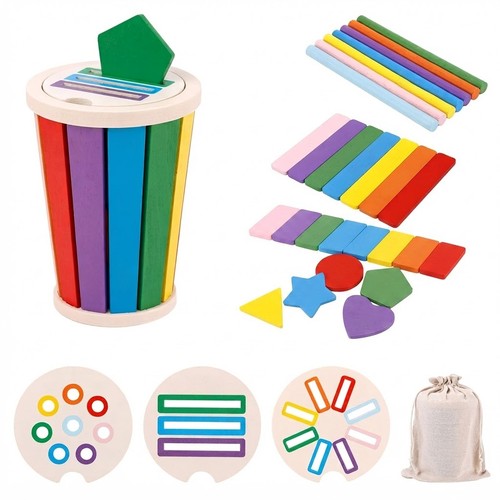 Montessori wooden shape - montessori, sorter