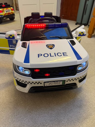 Electric ride police suv - on,