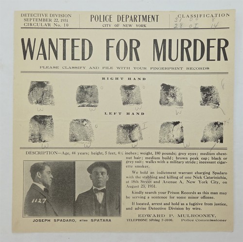 1931 antique wanted murder - 1931,