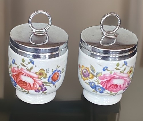 Royal worcester egg coddlers - 2,