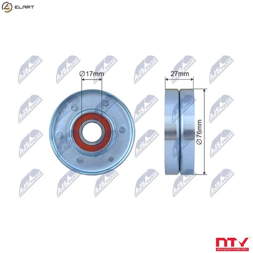 Tensioner pulley vribbed belt - tensioner,