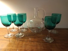 6 Vintage green Sherry Port