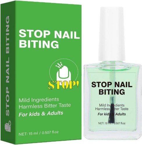 Stop biting your - biting,
