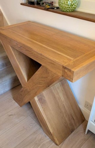 Solid oak table console - solid,