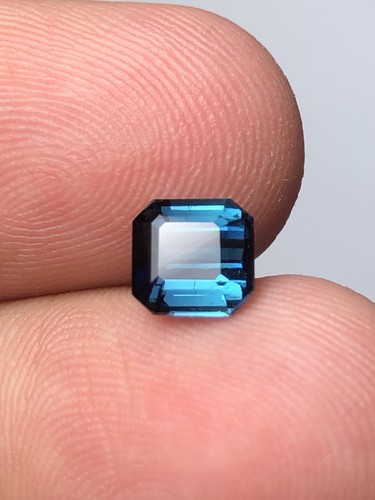 Blue tourmaline faceted stone - tourmaline,