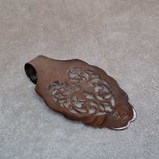 Vintage Lancelot EPA1 Silver Plated Filigree Finger Loop Cake Server Ornate