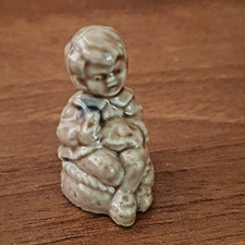 Wade Whimsies Nursery Rhyme Little Jack Horner Porcelain Figurine Vintage