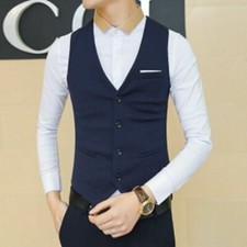 Mens Waistcoat Formal Business