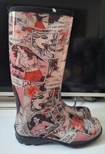 Kamik Cartoon Heidi Pull-On Rain Wellies Boots Size 6
