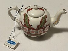 The Miniature Tea Pot Collection TEA POT, Porcelain With Tag