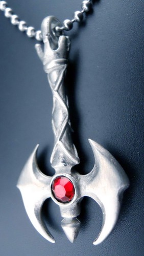 Axe necklace new - 3d, pendant