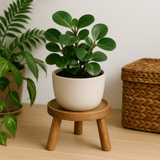 Wooden Tripod Plant Stand –