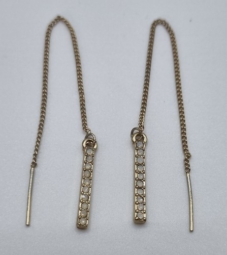 Vintage gold tone diamante - gold,