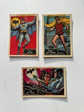 Batman ‘black’/’red’/ and ‘blue’ bat - bubble gum trading cards bundle 1966