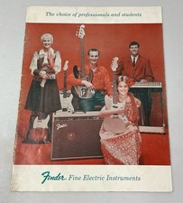 1960 FENDER GUITAR AND AMP BROCHURE  TELE JAGUAR AMP OFFICIAL ORIGINAL