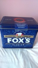 Empty Fox's Glacier Mints, Limited Edition. 100 years. big bear confectionery UK