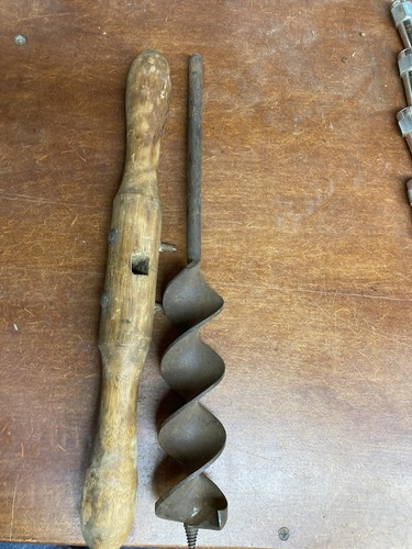 Antique barn beam - beam, auger