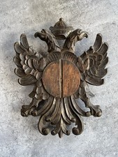 Hand Carved Wooden Coat Of