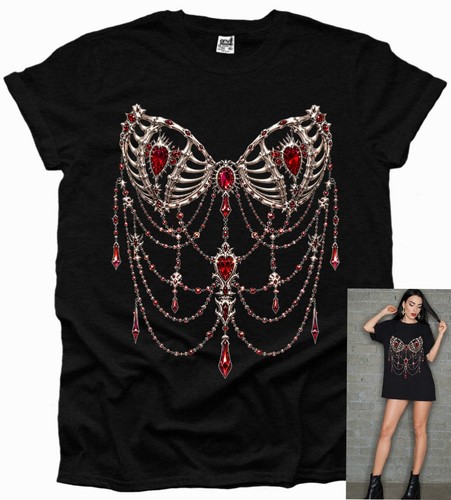 Vintage jewel tshirt corset - tshirt,
