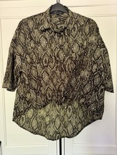 French Connection Women’s Snakeskin Print animal print Shirt / Blouse Size Small
