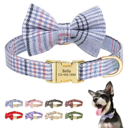 Bow tie personalised dog - bow,