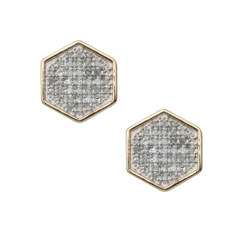 Octagonal micro pavé diamond - octagonal,