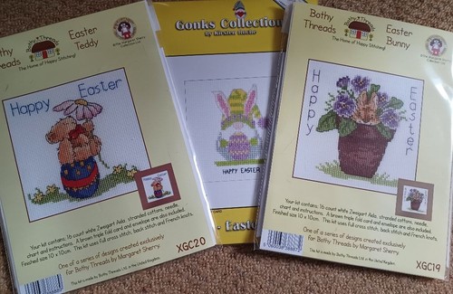Easter cross stitch card - easter,
