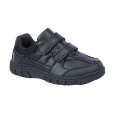 Boys Black School Trainers