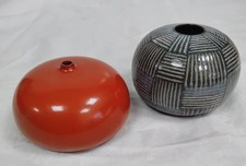 Set of Decorative Gemz Round Vases Ceramic Modern Style - S22