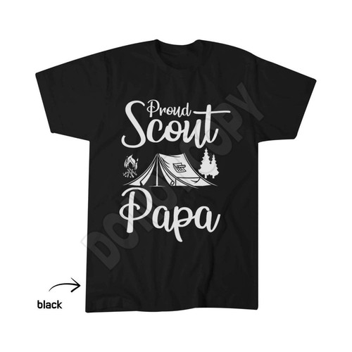 Proud scout papa camping - papa,