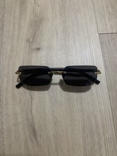 Luxury Rectangle Sunglasses | Gold Detailing | Unisex | Brand New