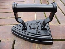 2 Victorian Cast Flat Irons, Refreshed in Black, Door Stops, Bookends, Ornaments