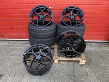 VW Transporter T5 T6 19 inch Alloy Wheels And Tyres Black ALUWERKS XT2 + Tyres
