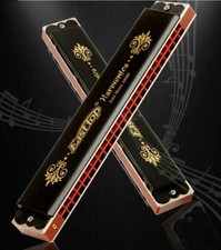 EASTTOP T2406K 24 Holes Tremolo Harmonica Key of C Tremolo Mouth Organ Harmonica