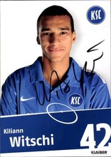 Autograph card footballer Kiliann Witschi, Karlsruhe SC, autograph - 11409611