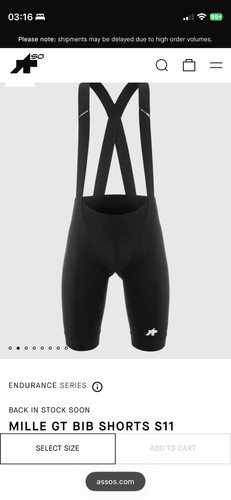 Assos mille s11 bib - mille,