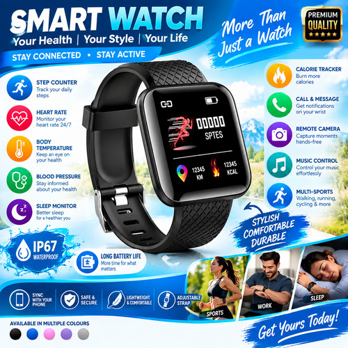 Smart watch men women - men, fitness