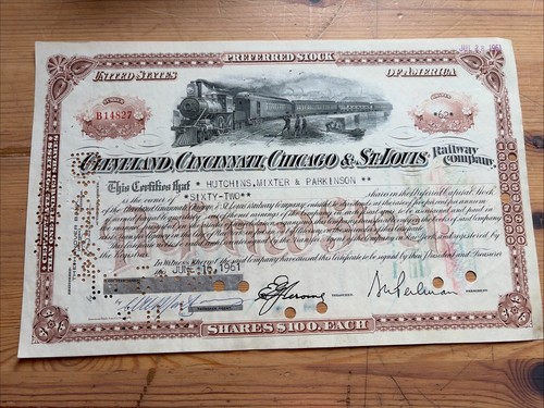 1961 share certificate - share,