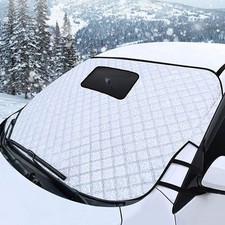 Car Front Windshield Snow