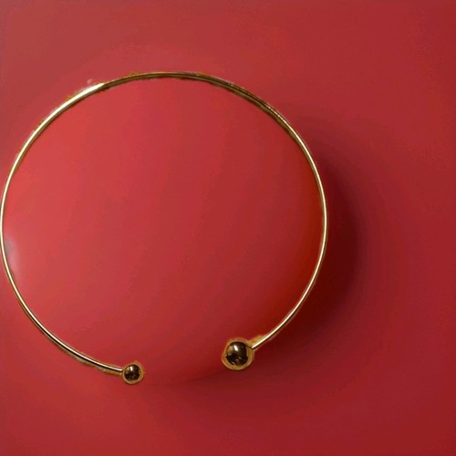 Ladies gold plated torque - gold,