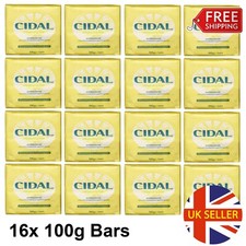Cidal Antibacterial Soap Twin Pack 16 x 100g Bars Total Hand Body Cleanser Wash