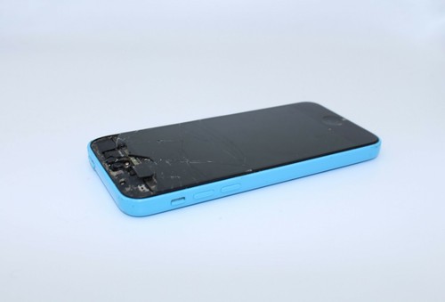 Apple iphone blue used - iphone, blue,