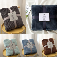 Faux Fur Fleece Throw Soft
