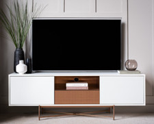 Large White TV Media Sideboard