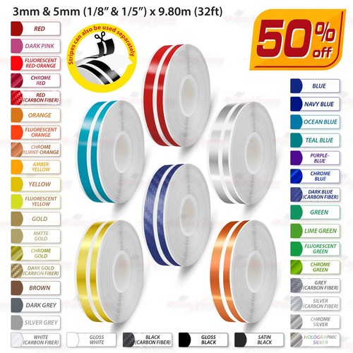 3mm 5mm double - &, stripes