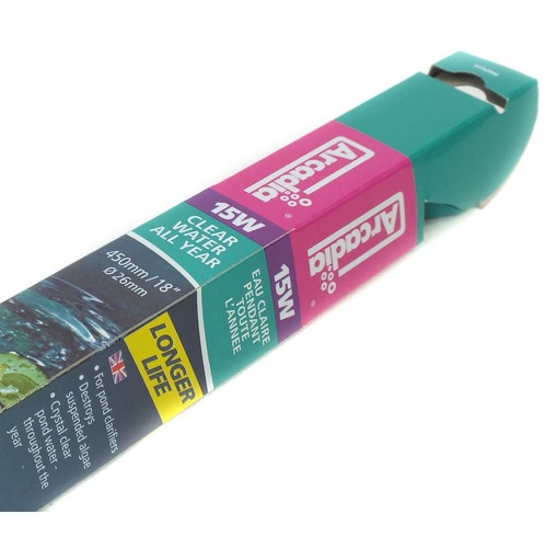 15w arcadia fish pond - 15w, uv