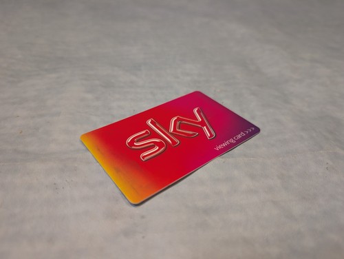 Red sky viewing card - card, only