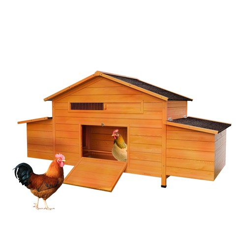 Outdoor wooden chicken coop - outdoor,
